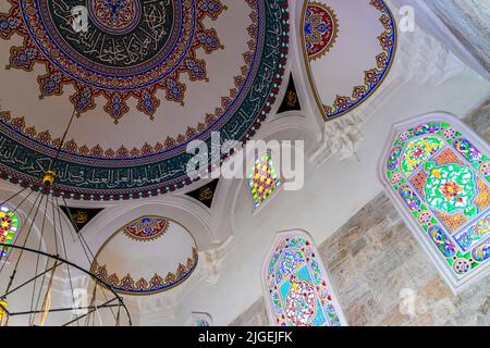 Shemsi-Pascha-Moschee ( Şemsi Ahmet Paşa Camii ) - osmanische Moschee aus dem 16.. Jahrhundert in Üsküdar, in Istanbul, Türkei. Gestaltet von Mimar Sinan Stockfoto