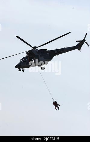 W-3A Sokół SAR, Hubschrauber, Flug, polnischer Mehrrollenhubschrauber, hergestellt von PZL Świdnik Stockfoto