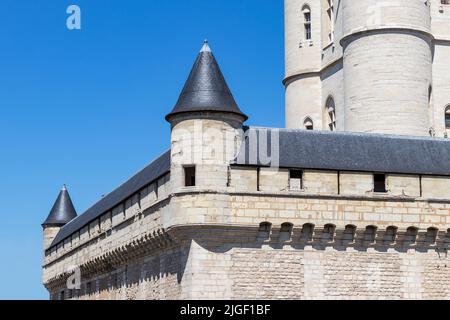 Mittelalterliche Burg Vincennes (Chateau de Vincennes) in der Nähe von Paris in Frankreich Stockfoto