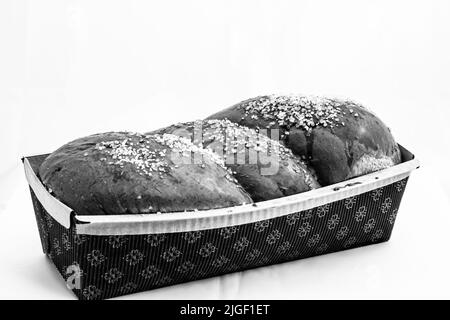 Cozonac, Kozunak oder Babka ist eine Art süßes Sauerbrot Stockfoto