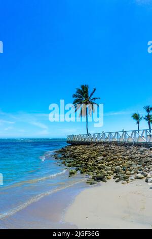 Playa Dorada in Puerto Plata - Dominikanische Republik, schöner tropischer Strand - 2022 Stockfoto