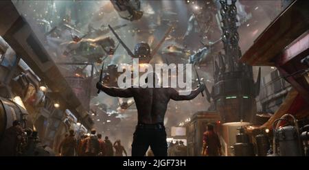 DAVE BAUTISTA, WÄCHTER DER GALAXIE, 2014 Stockfoto