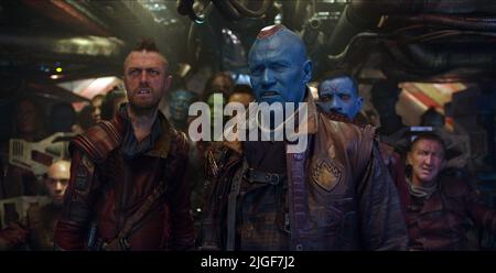 SEAN GUNN, Michael Rooker, WÄCHTER DER GALAXIE, 2014 Stockfoto