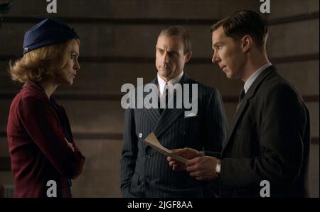 KEIRA KNIGHTLEY, MARK STRONG, Benedict Cumberbatch, DIE NACHAHMUNG SPIEL, 2014 Stockfoto