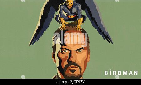 MICHAEL KEATON POSTER, BIRDMAN, 2014 Stockfoto