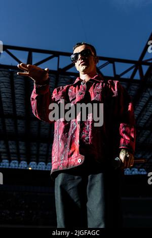 Mailand Italien 6. Juli 2022 Salmo live im Stadio Giuseppe Meazza San Siro © Roberto Finizio / Alamy Stockfoto