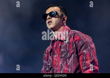 Mailand Italien 6. Juli 2022 Salmo live im Stadio Giuseppe Meazza San Siro © Roberto Finizio / Alamy Stockfoto