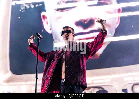 Mailand Italien 6. Juli 2022 Salmo live im Stadio Giuseppe Meazza San Siro © Roberto Finizio / Alamy Stockfoto