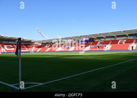 Allgemeiner Blick aus dem Boden vor dem UEFA Womens Euro 2022 Fußballspiel zwischen Frankreich und Italien im New York Stadium in Rotherham, England. (Sven Beyrich /Sportfrauen /SPP) Quelle: SPP Sport Press Photo. /Alamy Live News Stockfoto