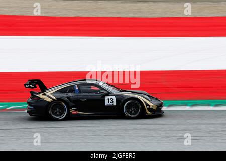 Spielberg, Österreich. 9.. Juli 2022. #13 Jaxon Evans (NZ, CLRT), Porsche Mobil 1 Supercup am Red Bull Ring am 9. Juli 2022 in Spielberg, Österreich. (Foto von HIGH TWO) Quelle: dpa/Alamy Live News Stockfoto