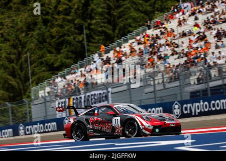 Spielberg, Österreich. 9.. Juli 2022. #11 Clement Mateu (F, CLRT), Porsche Mobil 1 Supercup am Red Bull Ring am 9. Juli 2022 in Spielberg, Österreich. (Foto von HIGH TWO) Quelle: dpa/Alamy Live News Stockfoto