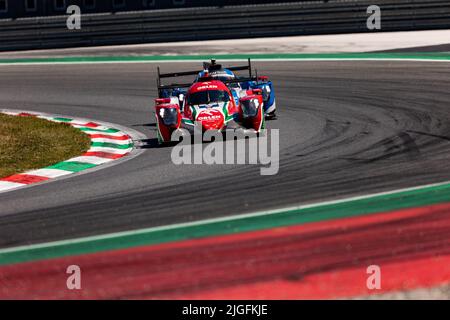 09 KUBICA Robert (pol), DELETRAZ Louis (SWI), COLOMBO Lorenzo (ita), Prema Orlen Team, Areca 07 - Gibson, Aktion während der 6 Stunden von Monza 2022, 4. Runde der FIA-Langstrecken-Weltmeisterschaft 2022 auf dem Autodromo Nazionale di Monza vom 8. Bis 10. Juli 2022 in Monza, Italien - Foto: Joao Filipe/DPPI/LiveMedia Stockfoto