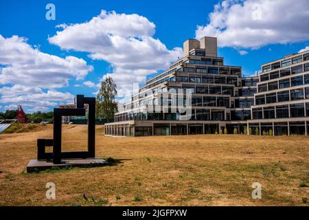 Ziggurats an der Universität von East Anglia UEA in Norwich, UK - die Ziggurats student Unterkunft. Architekt Denys Lasdun eröffnet 1966 Stockfoto