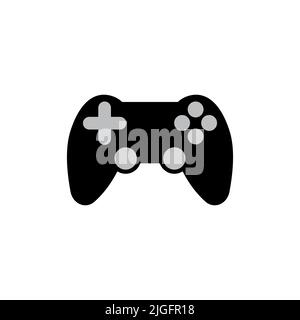 Joystick-Vektorsymbol auf weißem Hintergrund isoliert Stock Vektor