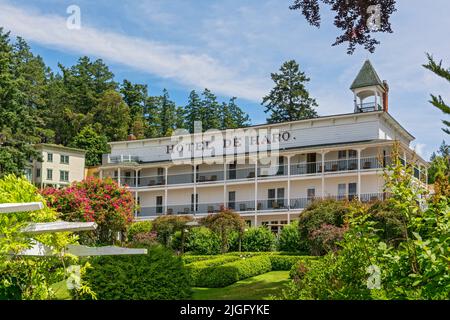 Washington, San Juan Islands, San Juan Island, Roche Harbour, Hotel de Haro Stockfoto