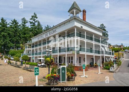 Washington, San Juan Island, Roche Harbour, Hotel de Haro Stockfoto