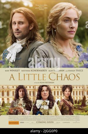 MATTHIAS SCHOENAERTS, Kate Winslet, Stanley Tucci, Alan Rickman, HELEN MCCRORY, Plakat, ein wenig Chaos, 2014 Stockfoto