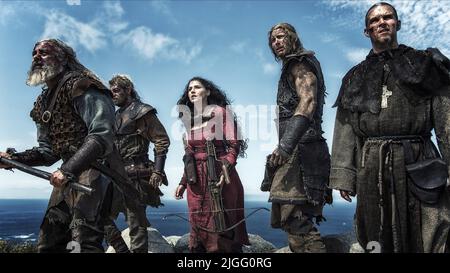 GREGORY, MURPHY, HOPPER, KWANTEN, D'SILVA, NORTHMEN: A VIKING SAGA, 2014 Stockfoto