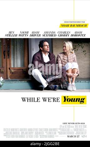 BEN STILLER, Naomi Watts, Plakat, während wir sind jung, 2014 Stockfoto