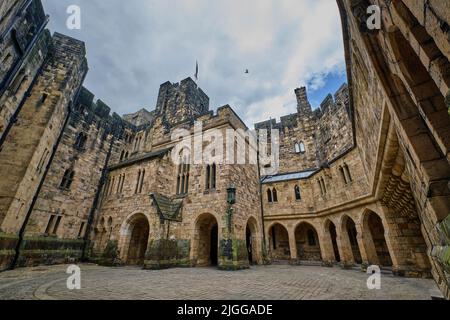 Alnwick castle Stockfoto