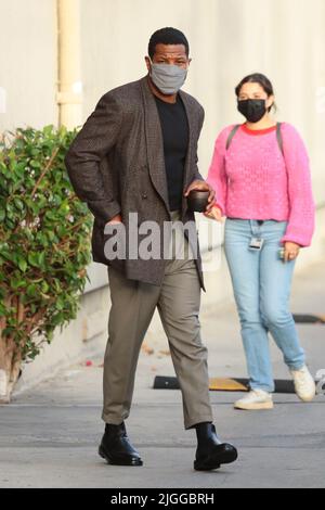 Prominente wie Martin Short und Jonathan Majors bei Jimmy Kimmel Live! Studios in Los Angeles, California mit: Jonathan Majors wo: Los Angeles, California, USA Wann: 11. Okt 2021 Credit: Guillermo Proano/WENN Stockfoto