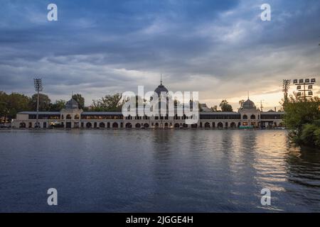 City Park Eisbahn und Bootfahren, Budapest, Ungarn Stockfoto