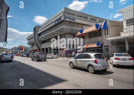 Zahnarzt Bürogebäude in Mexiko. Viele Amerikaner besuchen für billige Zahnpflege. Stockfoto