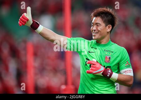 Saitama, Japan. 10.. Juli 2022. Shusaku Nishikawa (Reds) Fußball: 2022 J1 Liga-Spiel zwischen Urawa Red Diamonds 3-0 FC Tokyo im Saitama Stadium 2002 in Saitama, Japan. Quelle: AFLO SPORT/Alamy Live News Stockfoto