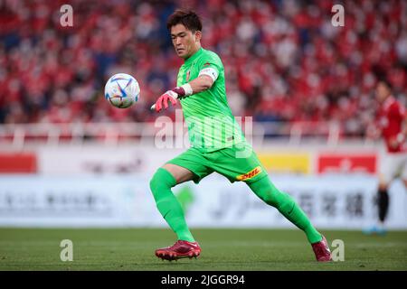 Saitama, Japan. 10.. Juli 2022. Shusaku Nishikawa (Reds) Fußball: 2022 J1 Liga-Spiel zwischen Urawa Red Diamonds 3-0 FC Tokyo im Saitama Stadium 2002 in Saitama, Japan. Quelle: AFLO SPORT/Alamy Live News Stockfoto