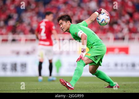 Saitama, Japan. 10.. Juli 2022. Shusaku Nishikawa (Reds) Fußball: 2022 J1 Liga-Spiel zwischen Urawa Red Diamonds 3-0 FC Tokyo im Saitama Stadium 2002 in Saitama, Japan. Quelle: AFLO SPORT/Alamy Live News Stockfoto