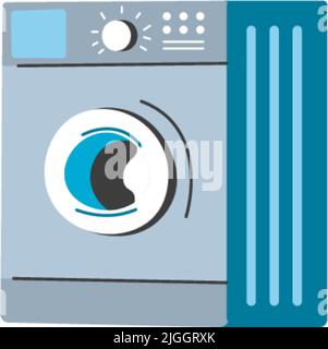 Waschmaschine, Elektrogeräte für zu Hause Stock Vektor