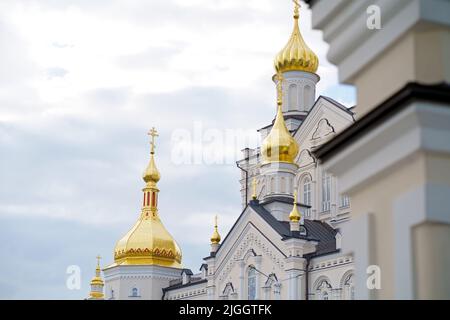 Die Kirche von Pochaev Lavra in der Ukraine Stockfoto