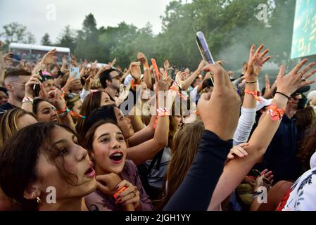 Napa Valley, Kalifornien, 28. Mai 2022 - Konzertpublikum beim BottleRock Festival 2022 in Napa California, Credit: Ken Howard/Alamy Stockfoto