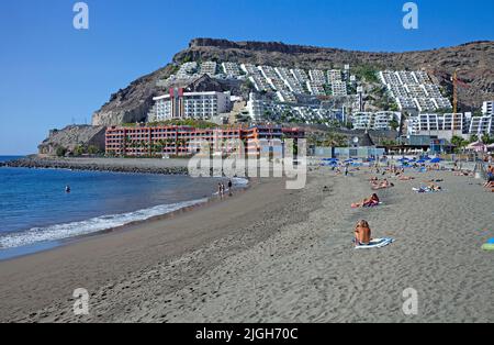 Strand von Taurito, Kanarische Inseln, Spanien, Europa Stockfoto