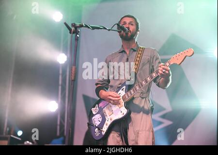 9. Juli 2022, Doncaster, South Yorkshire, U.K: Feeder Performing at Askern Music Festival, UK , 09.07.2022 (Bildquelle: © Robin Burns/ZUMA Press Wire) Stockfoto