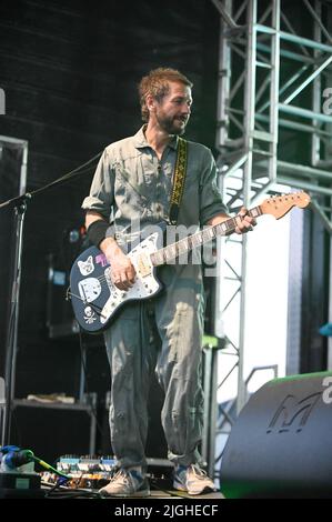 9. Juli 2022, Doncaster, South Yorkshire, U.K: Feeder Performing at Askern Music Festival, UK , 09.07.2022 (Bildquelle: © Robin Burns/ZUMA Press Wire) Stockfoto