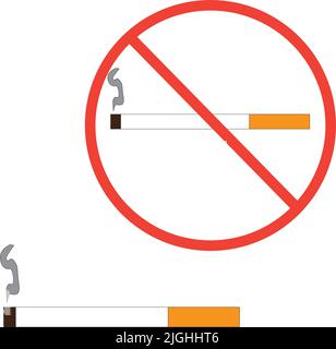 Raucher Symbol Logo Vektor-Design Stock Vektor