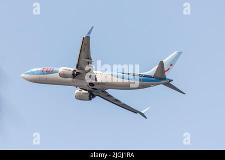 TUI Fly Niederlande Boeing 737 MAX 8 PH-TFP Stockfoto