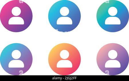 User Account ui Web Button. ui Elemente Stock Vektor