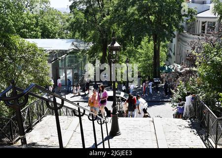 Montmartre - Paris - Frankreich Stockfoto