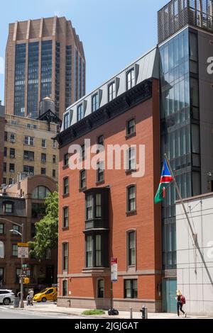 Namibia Mission bei den Vereinten Nationen befindet sich in einem historischen Herrenhaus in Murray Hill, USA 2022 Stockfoto