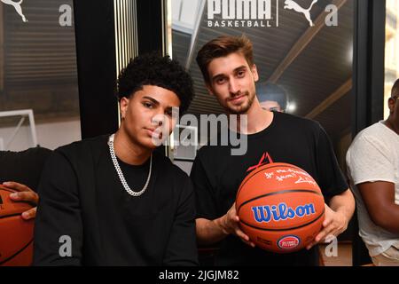 Killian Hayes NBA-Spieler bei Airness in Paris Stockfoto