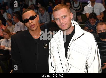 David Beckham, Cruz Beckham, Jessica Biel, Justin Timberlake, Russell Westbrook nehmen an der Dior Homme Menswear Spring Summer 2023 Teil Stockfoto