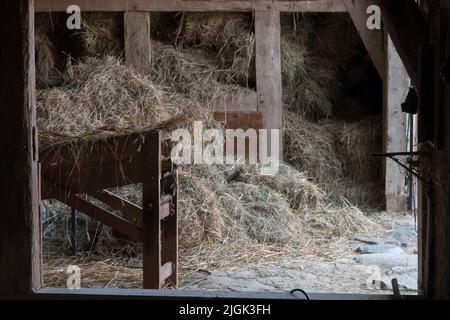 Albrecht Cottage Museum, und über hundert Jahre alte karierte Haus in Swolowo, Polen, genannt die Hauptstadt des karierten-Haus Land © Wojciech S Stockfoto