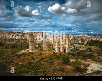 Liebe Tallandschaft in kappadokien, türkei. Stockfoto