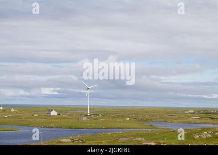 Blick auf South Uist von der Muttergottes der Inseln Stockfoto