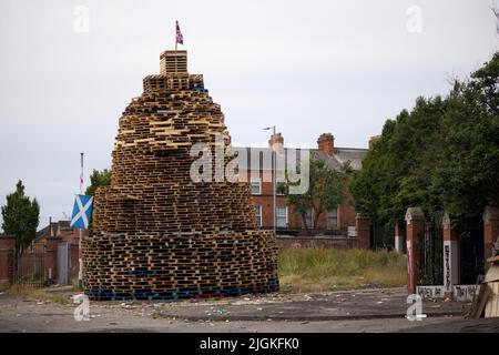 Tigers Bay Bonfire (Adam Street) 11.. Juli 2022 Stockfoto