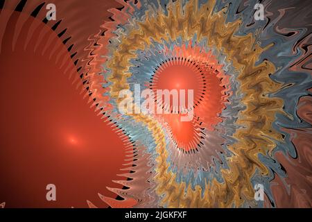 Abstrakter fraktaler Hintergrund. Farbfeuerwerk. Abstrakte Malerei mehrfarbige Textur. Bewegung Urlaub Hintergrund. Moderne multicolor futuristische dynamische pa Stockfoto