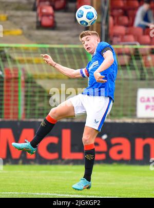 Glentoran vs Rangers B, Pre-Season Friendly, Bet McLean Oval, Sonntag, 10.. Juli 2022 Stockfoto