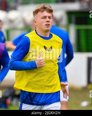 Glentoran vs Rangers B, Pre-Season Friendly, Bet McLean Oval, Sonntag, 10.. Juli 2022 Stockfoto